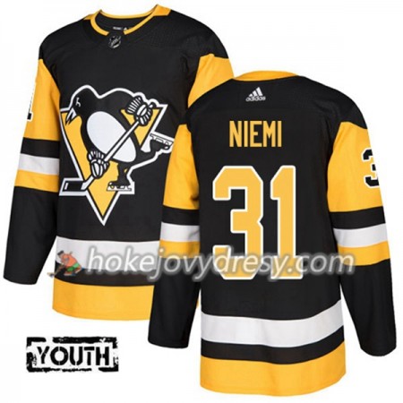 Dětské Hokejový Dres Pittsburgh Penguins Antti Niemi 31 Adidas 2017-2018 Černá Authentic